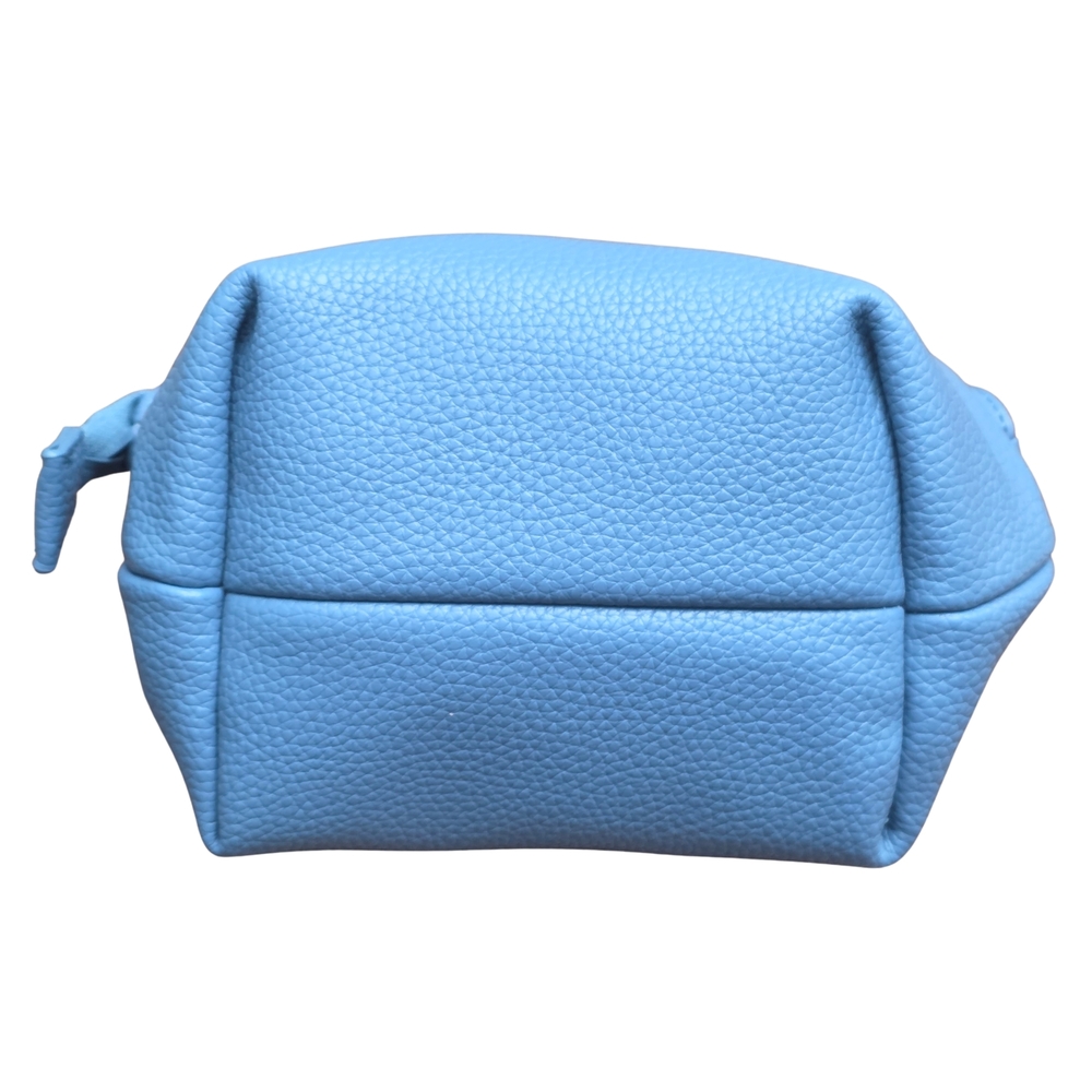 Pixie Mood Josie Travel Pouch Blue 100% Vegan‎ Leather Cosmetic Bag Organizer - Picture 7 of 14
